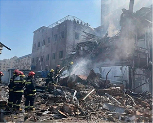 A deadly suspected gas explosion ripped through a residential neighborhood in northern China on Wednesday, leaving a scene of devastation.