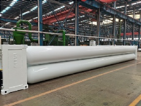 ISO standard 40ft container with ISO standard cylinder - 6 tubes