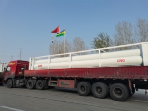 10 tubes CNG tube skid container with ISO11120 standard cylinder 250bar