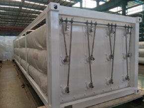 12 tubes CNG tube skid container with ISO11120 standard cylinder 250bar