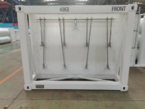 9 tubes CNG tube skid container with ISO11120 standard cylinder 250bar